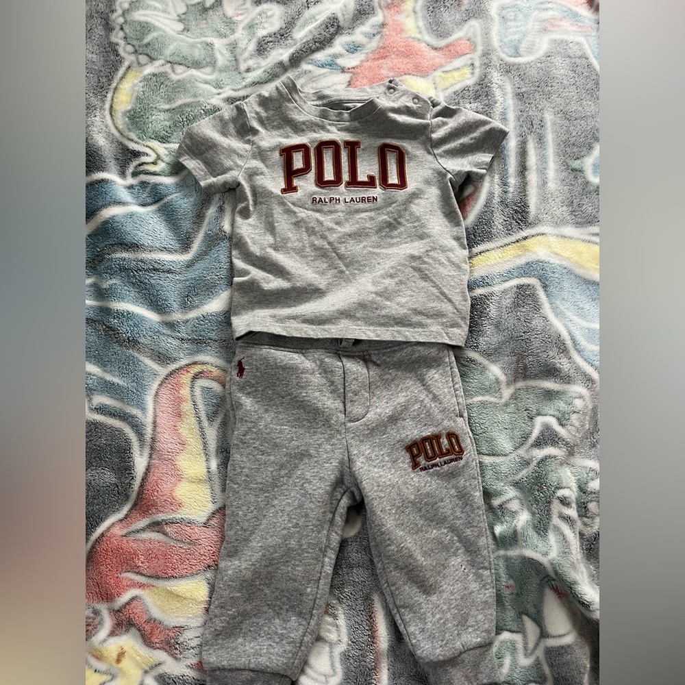 Polo Ralph Lauren t shirt & sweatpants matching set